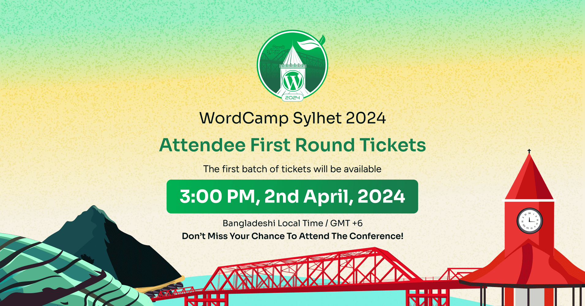 WordCamp Sylhet 2024 Attendee Registration Announcement
