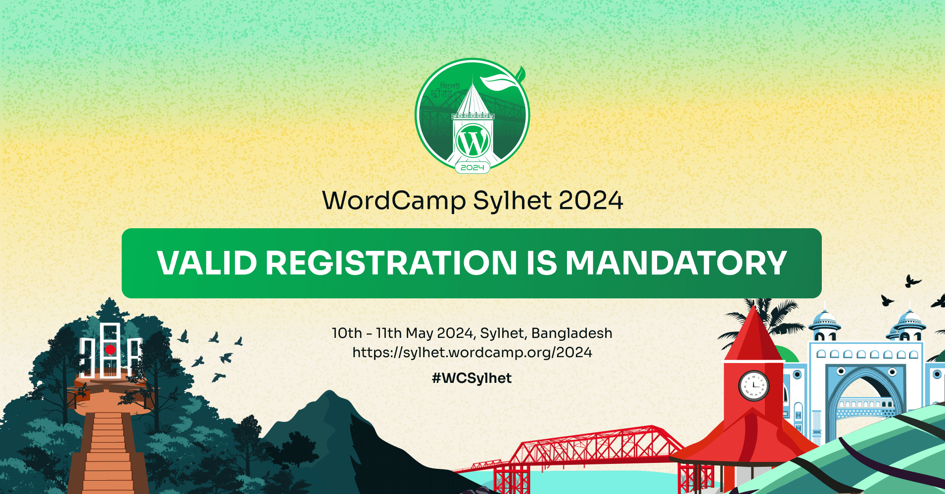 Valid Registration is Mandatory to Attend WordCamp Sylhet 2024